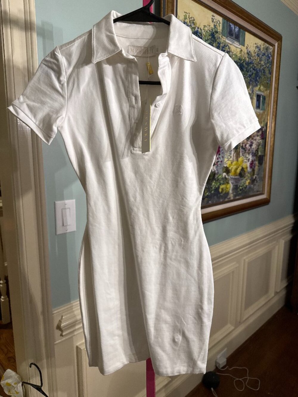 Meshki mini white polo dress - NWT - Size XS